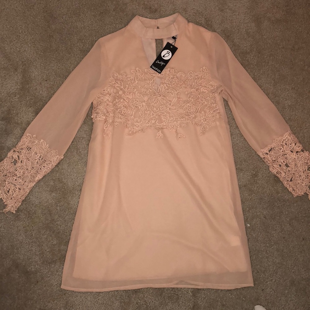 Pink mini dress